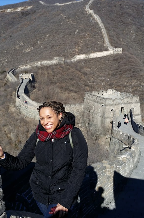 Alicia at Great Wall of China